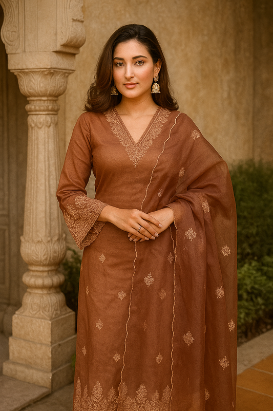Pehrava Premium Ethnic Wear – Kurti, Pant & Dupatta